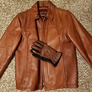 Large Carmel Leather Jacket